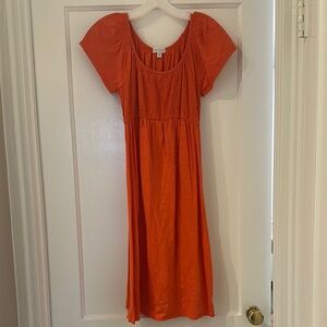 A Pea in the Pod Vibrant Orange Dress